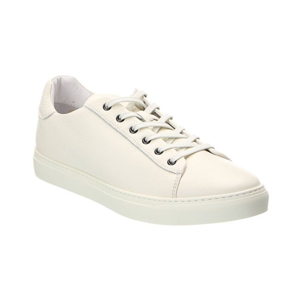 Harry's Of London Thomas P Deerskin Leather Sneaker, White